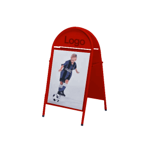 TOP SIGN GATUPRATARE 50x70 röd