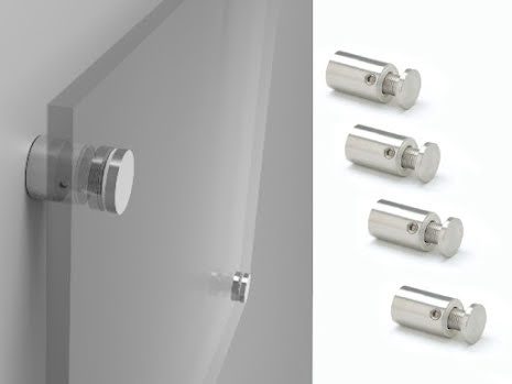 Skyltfäste i rostfritt, 13mm i diam, 4-pack