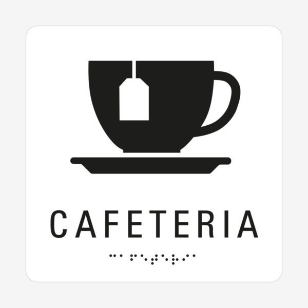 Cafeteria_taktil_skylt_vit