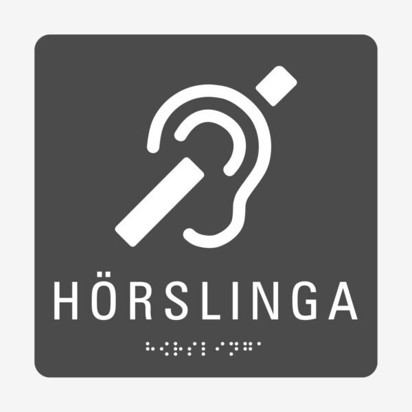 Hörslinga_taktil_skylt_grå