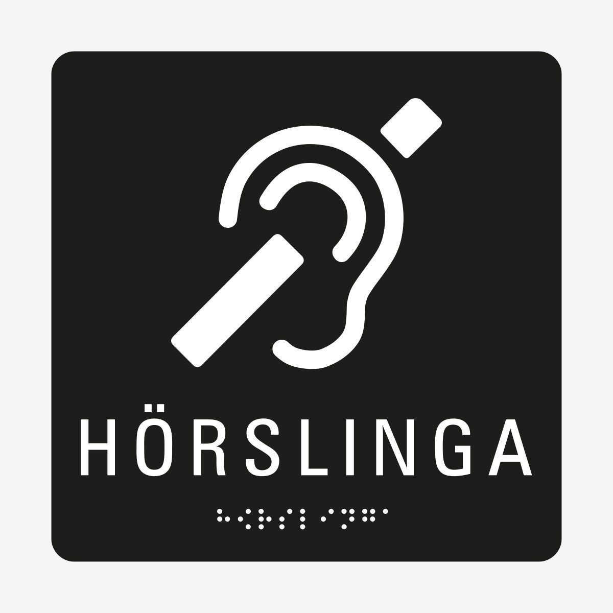 Hörslinga_taktil_skylt_svart