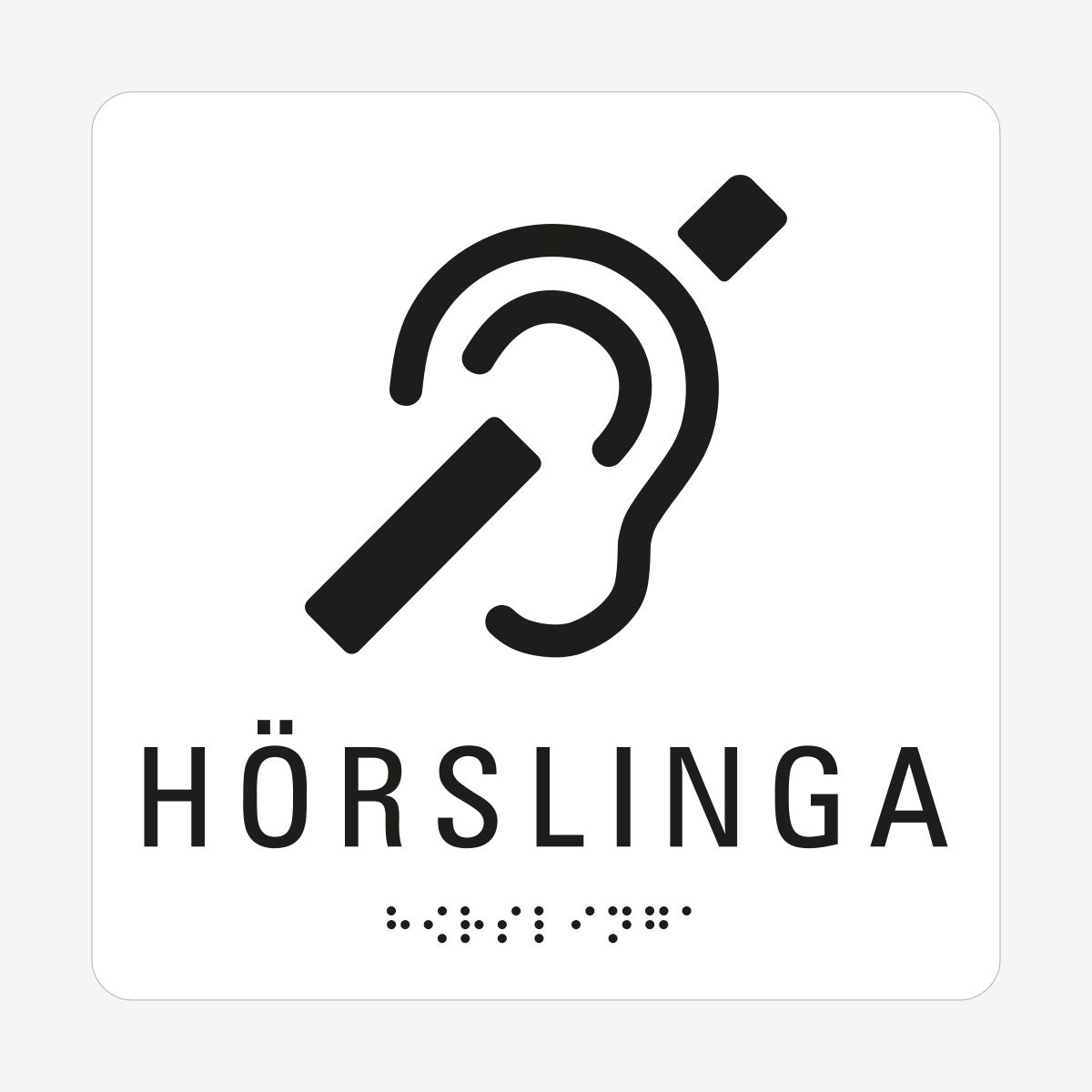 Hörslinga_taktil_skylt_vit