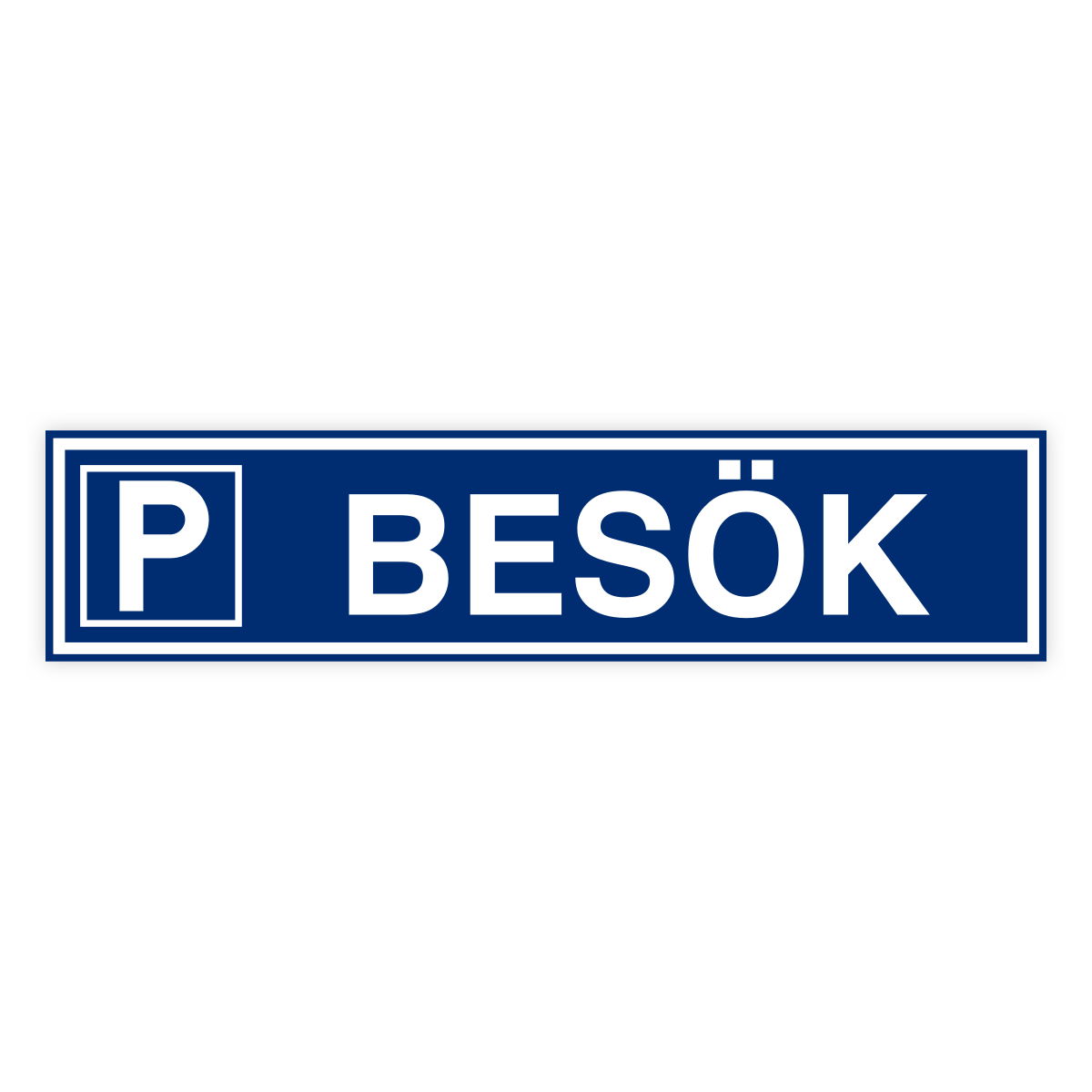 Skylten - Parkering besökande. Skylt för parkering besökande, hjälper besökare att hitta rätt parkeringsplats. Tillgänglig i olika material och storlekar av aluminium för vägg- eller stolpmontage.