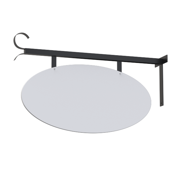 Smidesskylt Lärkan, Skyltoval vit