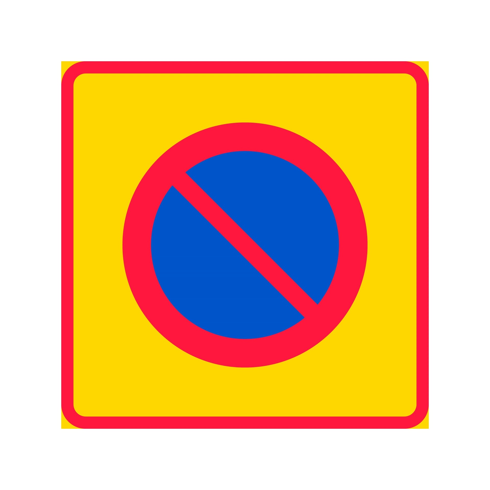 Parkering förbjuden