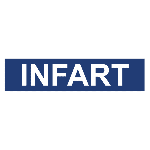 Infart-skylten har storleken 650x150mm och tillverkas i materialet Aluminium 2mm Plan. Denna standardskylt kan anpassas så att du kan skapa din egen version av skylten.