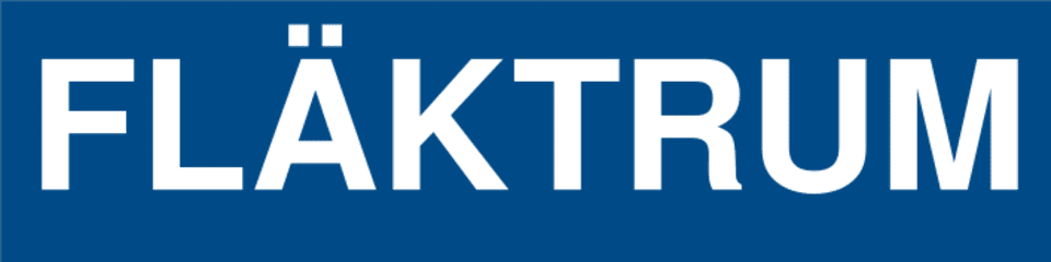 Fläktrum-skylten har storleken 200x50mm och tillverkas i materialet aluminium 07mm. Denna standardskylt kan anpassas så att du kan skapa din egen version av skylten.